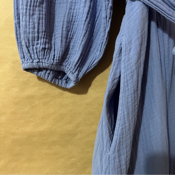 Xirena | Selene Dress Perri Midi Shirtdress Button Front Gauze Cotton Size L - Picture 9 of 15